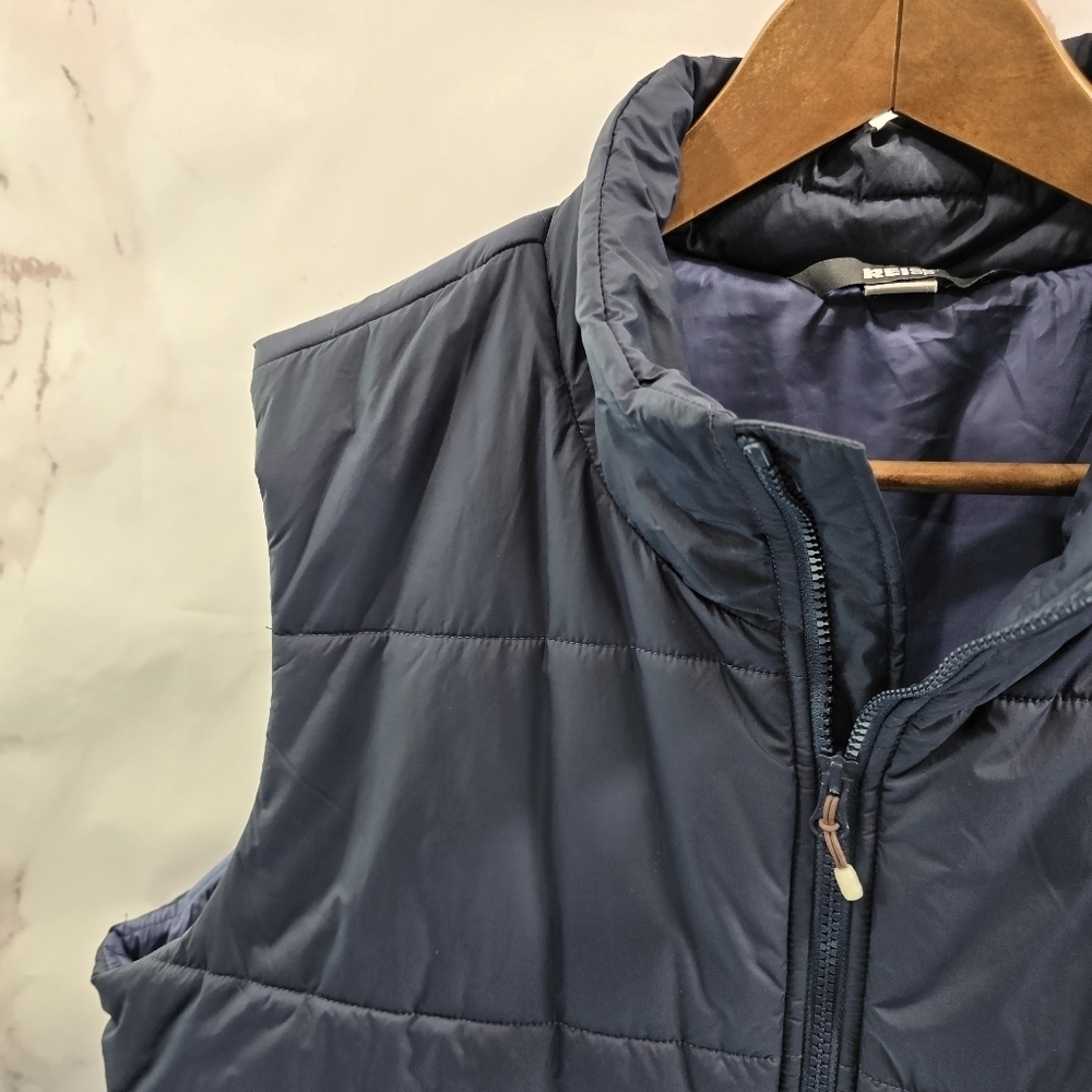 REI Co Op Vest Womens XL Blue Quilted Puffer Insulated Navy Groundbreaker - Picture 2 of 11